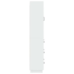 Ensemble de Meubles 2 pcs Blanc brillant 66 x 34,5 x 87 cm 618441618441