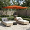 Parasol de jardin avec lumières LED et base 200 x 300 cm 618443618443