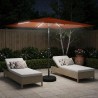 Parasol de jardin avec lumières LED et base 200 x 300 cm 618443618443