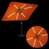 Parasol de jardin avec lumières LED et base 200 x 300 cm 618443618443