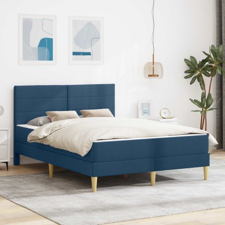Cadre de lit Bleu 120 x 200 cm Polyester 618446618446