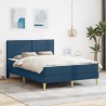Cadre de lit Bleu 120 x 200 cm Polyester 618446618446