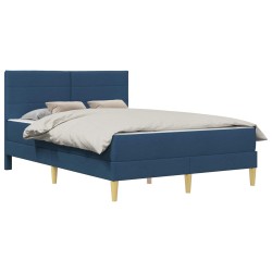 Cadre de lit Bleu 120 x 200 cm Polyester 618446618446