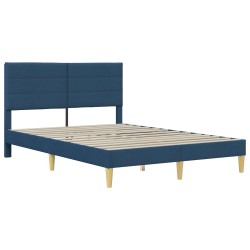 Cadre de lit Bleu 120 x 200 cm Polyester 618446618446