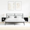 Étagère flottante avec lumière LED 2 pcs Noir 40 x 28,5 x 40 cm 618447618447