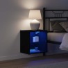 Étagère flottante avec lumière LED 2 pcs Noir 40 x 28,5 x 40 cm 618447618447
