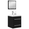 Ensemble de mobilier de salle de bain 2 pcs Chêne noir 618448618448