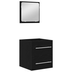 Ensemble de mobilier de salle de bain 2 pcs Chêne noir 618448618448