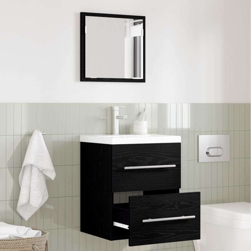 Ensemble de mobilier de salle de bain Noir 41 x 38,5 x 48 cm 618449618449