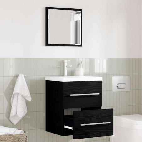 Ensemble de mobilier de salle de bain Noir 41 x 38,5 x 48 cm 618449618449