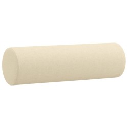 Canapé 3 places avec oreillers décoratifs crème 180 cm tissu 618450618450