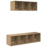 Ensemble meuble TV 2 pcs Chêne artisanal Bois d'ingénierie 618454618454