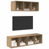 Ensemble meuble TV 2 pcs Chêne artisanal Bois d'ingénierie 618454618454