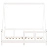 Cadre de lit pour enfant blanc 70x140 cm bois de pin massif 618455618455
