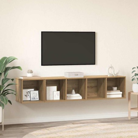 Ensemble de meubles TV 2 pcs Chêne artisanal Bois d'ingénierie 618456618456