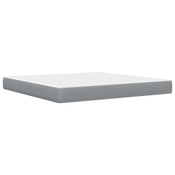 Cadre de lit Gris clair 200 x 200 cm Polyester 618457618457