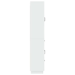 Ensemble de Meubles 2 pcs Blanc brillant Bois d'ingénierie 618460618460