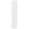 Ensemble de Meubles 2 pcs Blanc brillant Bois d'ingénierie 618460618460