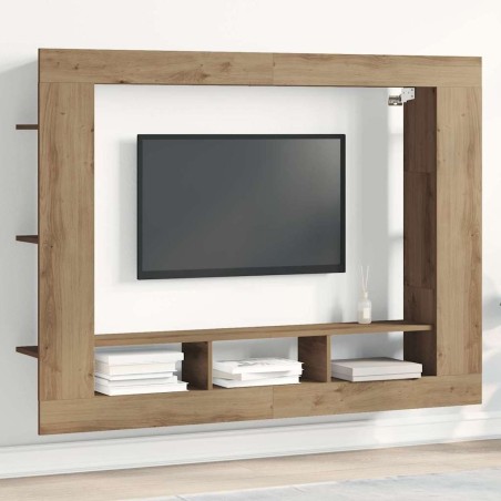 Meuble TV 152 x 22 x 113 cm chêne artisanal Bois d'ingénierie 618461618461
