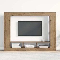 Meuble TV 152 x 22 x 113 cm chêne artisanal Bois d'ingénierie 618461618461