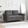 Canapé à 2 places Gris 120 cm Similicuir 618462618462