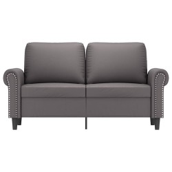 Canapé à 2 places Gris 120 cm Similicuir 618462618462