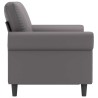 Canapé à 2 places Gris 120 cm Similicuir 618462618462