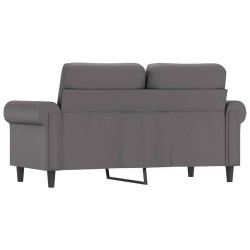 Canapé à 2 places Gris 120 cm Similicuir 618462618462