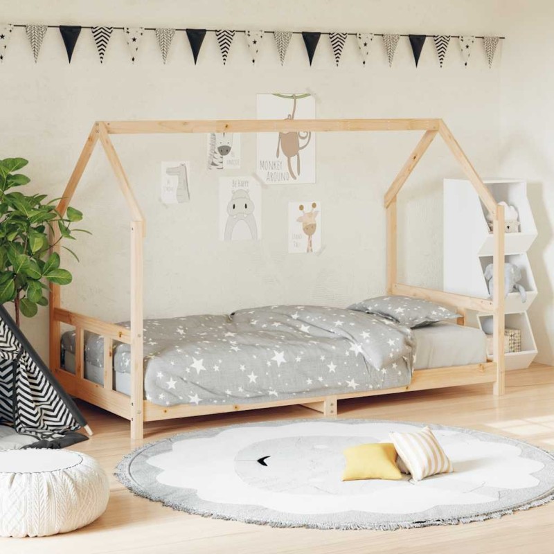 Cadre de lit pour enfants 90x200 cm bois de pin massif 618467618467