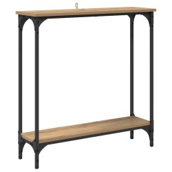 Table console Chêne artisanal 75 x 22,5 x 75 cm 618470618470