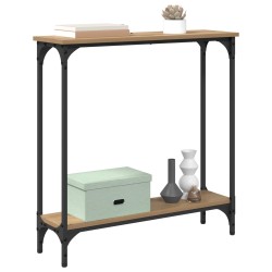 Table console Chêne artisanal 75 x 22,5 x 75 cm 618470618470