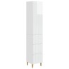 Ensemble de Meubles 2 pcs Blanc brillant 33 x 34,5 x 90 cm 618471618471