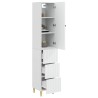 Ensemble de Meubles 2 pcs Blanc brillant 33 x 34,5 x 90 cm 618471618471