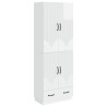 Ensemble de Meubles 2 pcs Blanc brillant Bois d'ingénierie 618472618472