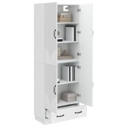 Ensemble de Meubles 2 pcs Blanc brillant Bois d'ingénierie 618472618472