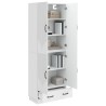 Ensemble de Meubles 2 pcs Blanc brillant Bois d'ingénierie 618472618472