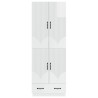 Ensemble de Meubles 2 pcs Blanc brillant Bois d'ingénierie 618472618472