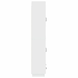 Ensemble de Meubles 2 pcs Blanc brillant Bois d'ingénierie 618472618472
