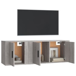 Ensemble de meubles TV 2 pcs Sonoma gris Bois d'ingénierie 618475618475