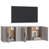 Ensemble de meubles TV 2 pcs Sonoma gris Bois d'ingénierie 618475618475