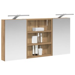 Ensemble de Meubles de Salle de Bain 3 pc 100 x 10,5 x 50 cm 618476618476