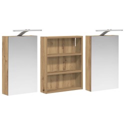 Ensemble de Meubles de Salle de Bain 3 pc 100 x 10,5 x 50 cm 618476618476