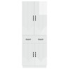 Ensemble de Meubles 2 pcs Blanc brillant Bois d'ingénierie 618477618477