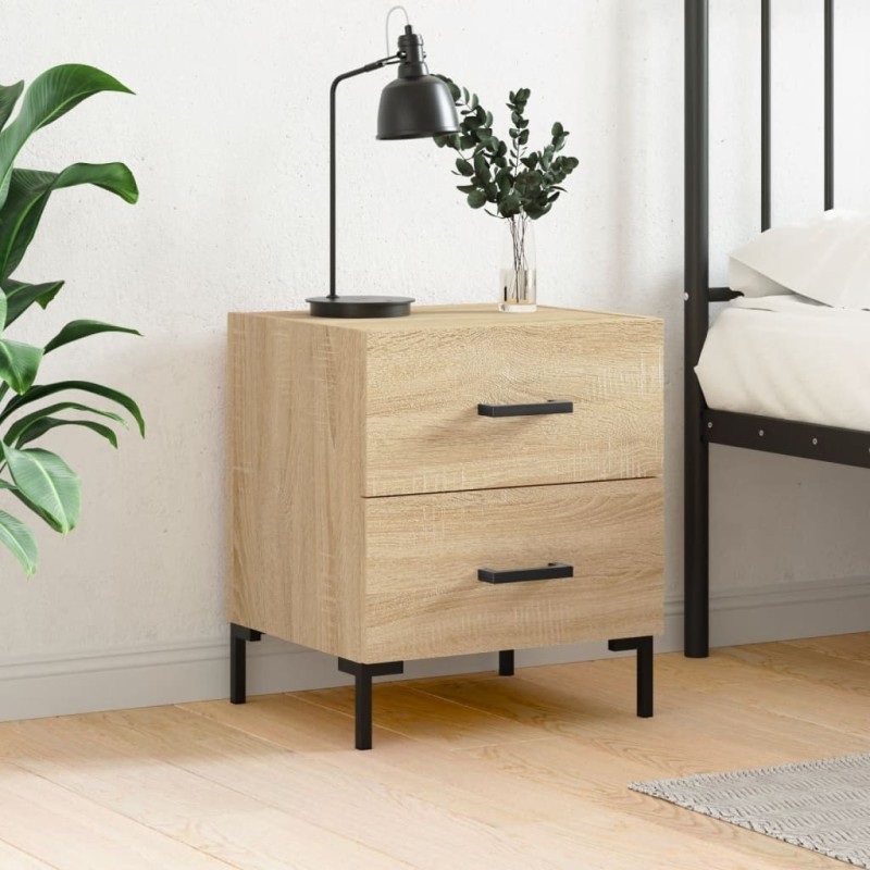 Table de chevet chêne sonoma 40x35x47,5 cm bois d’ingénierie 618479618479