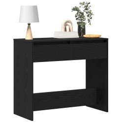 Table console chêne noir 89x41x76,5 cm bois d'ingénierie 618480618480