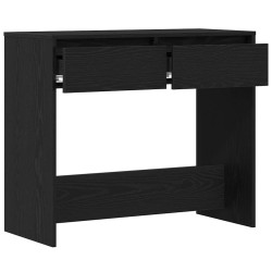 Table console chêne noir 89x41x76,5 cm bois d'ingénierie 618480618480