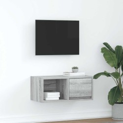 Meuble TV sonoma gris 60x31x25,5 cm bois d'ingénierie 618481618481