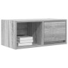 Meuble TV sonoma gris 60x31x25,5 cm bois d'ingénierie 618481618481