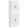 Ensemble de Meubles 2 pcs Blanc brillant Bois d'ingénierie 618482618482