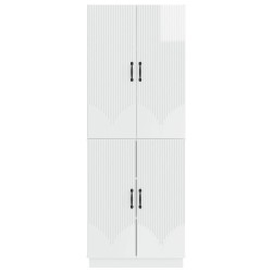 Ensemble de Meubles 2 pcs Blanc brillant Bois d'ingénierie 618482618482